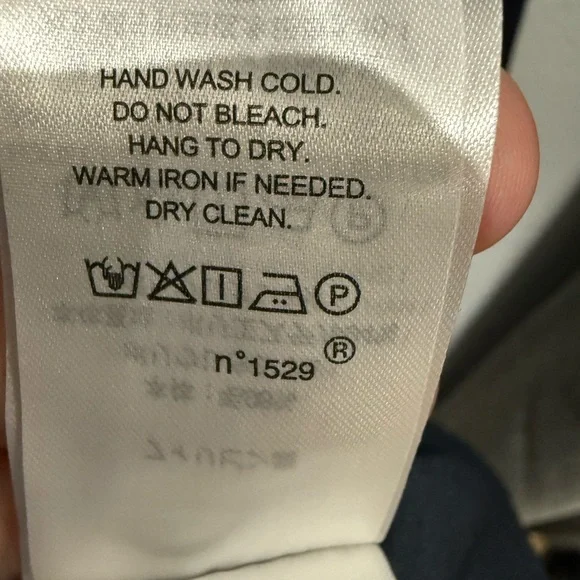 NWT Lauren Ralph Lauren Navy Double-Breasted Wool Crepe Blazer size 16 - Picture 12 of 12